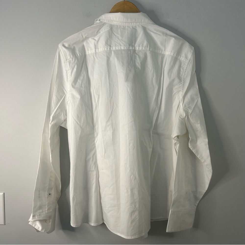 NWT J.Crew Slim-Fit Stretch Cotton White Poplin Shirt - Picture 5 of 7